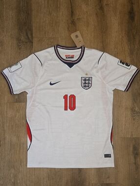England 2026 World Cup Jude Bellingham White Kit Soccer Football Mens Sizes New